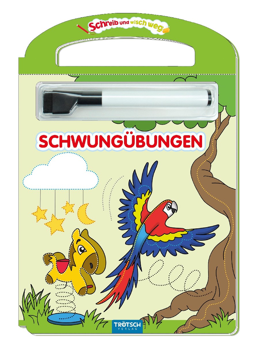 Schreib und wisch weg: Schwungübungen (mit Stift)