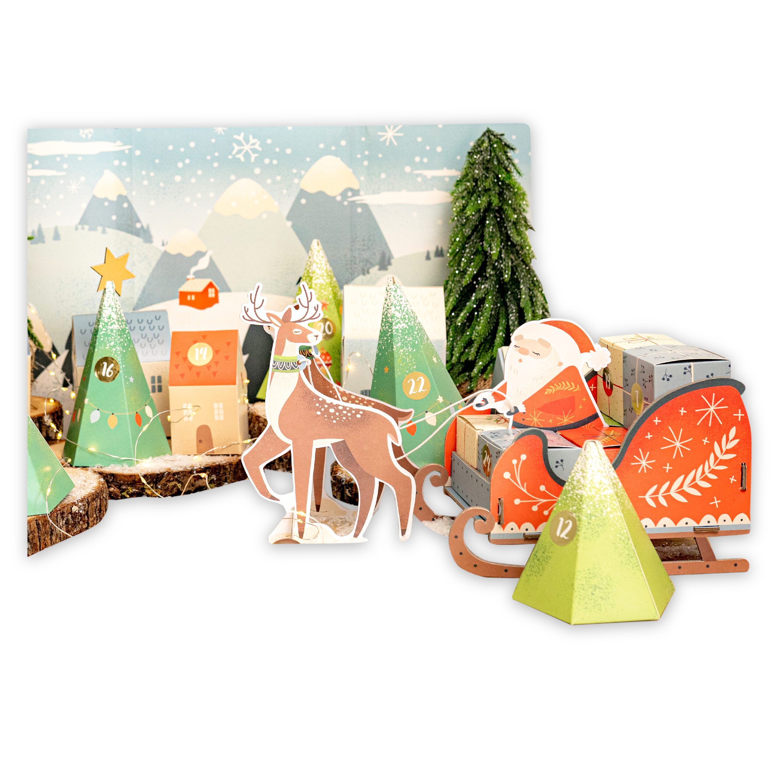 Adventskalender Weihnachtsschlitten