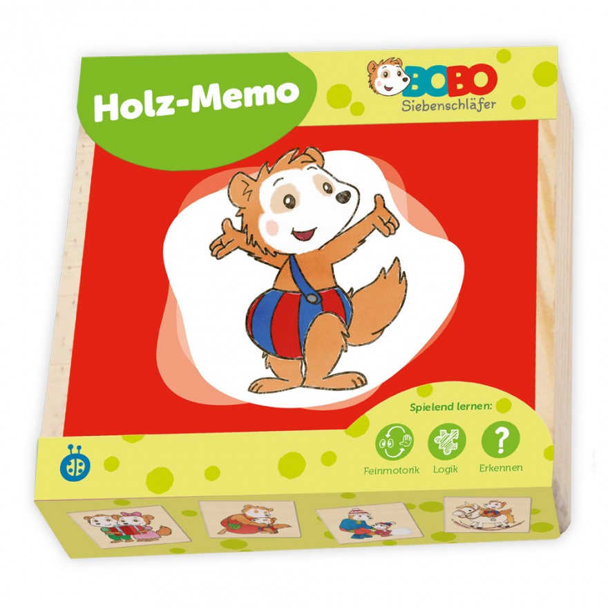 Bobo Siebenschläfer - Holzmemo (5er-VE)