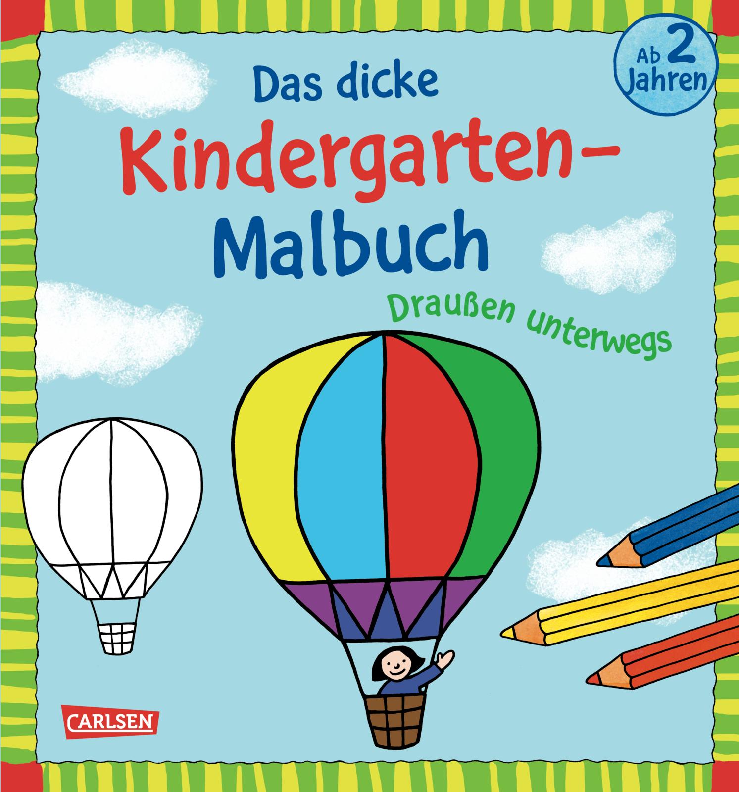 Ausmalbilder für Kita-Kinder: Das dicke Kinder...