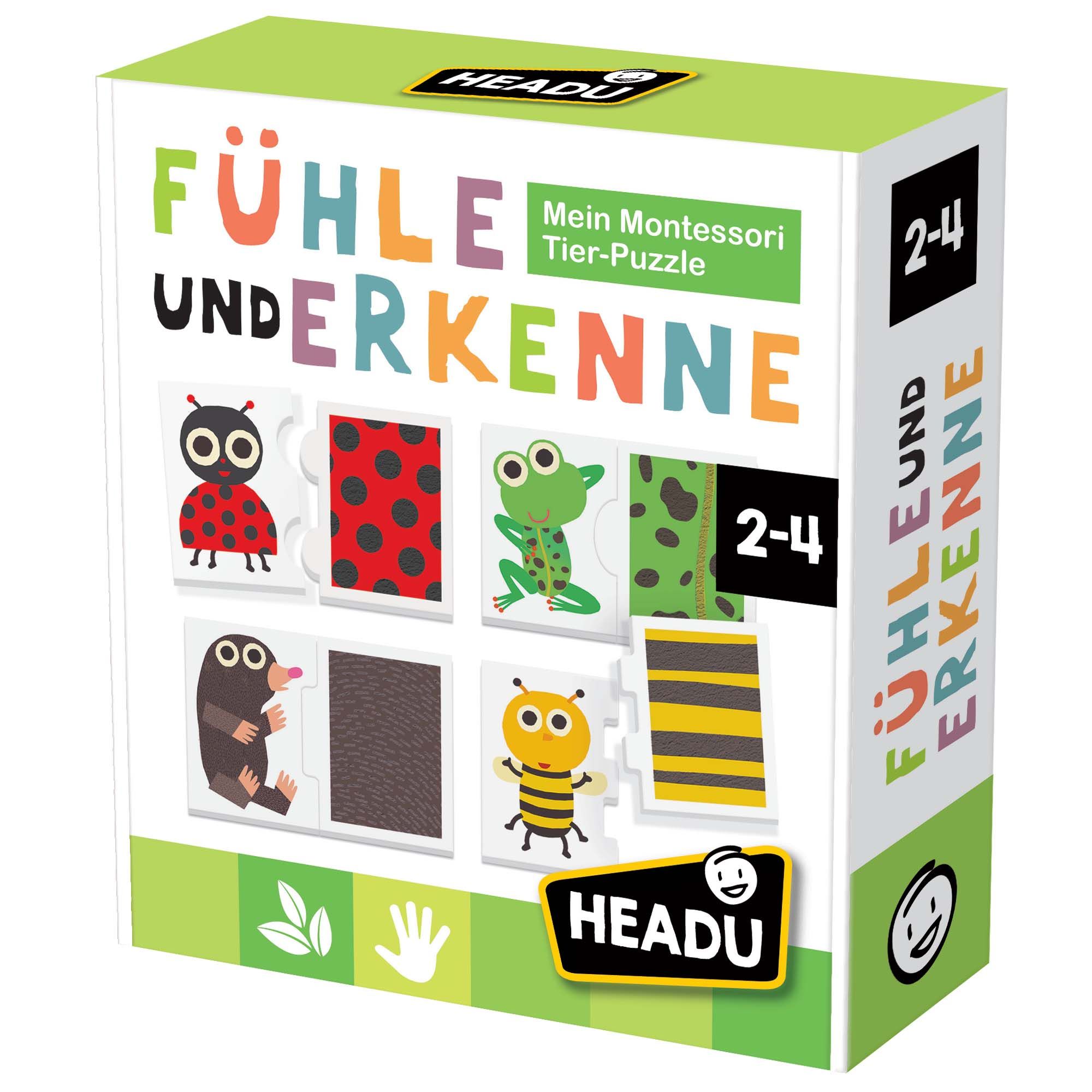 Montessori Tier-Puzzle Fühle & Erkenne