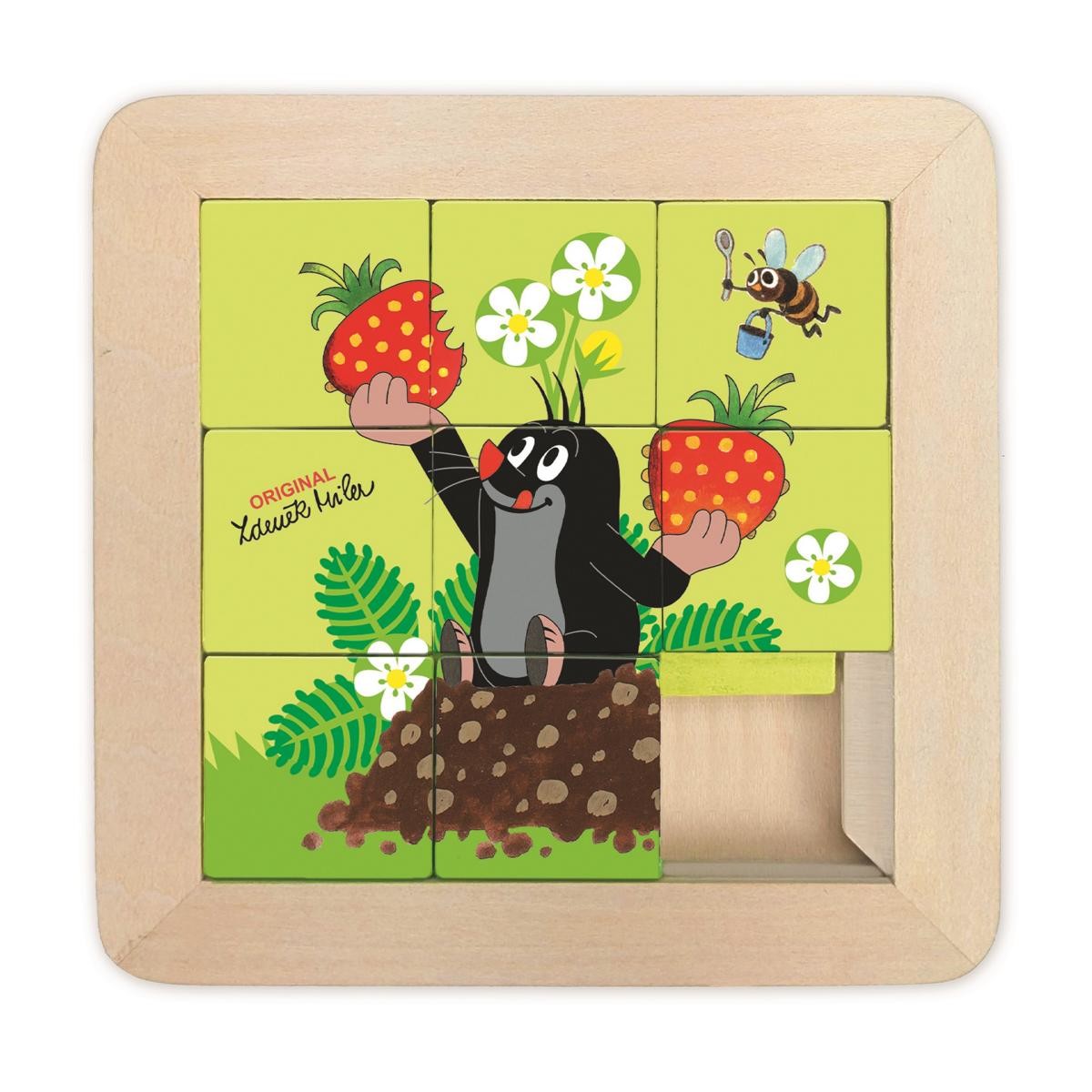 Der kleine Maulwurf - Schiebepuzzle aus Holz