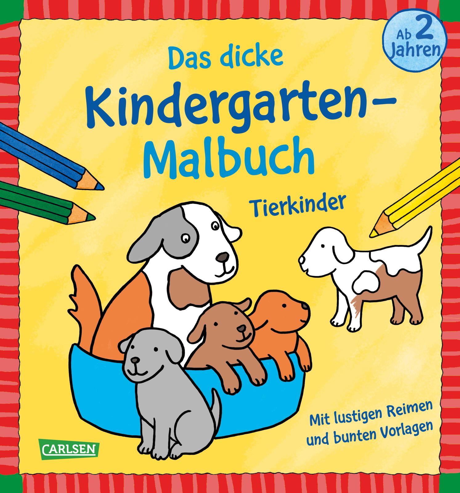Ausmalbilder für Kita-Kinder: Das dicke Kinder...