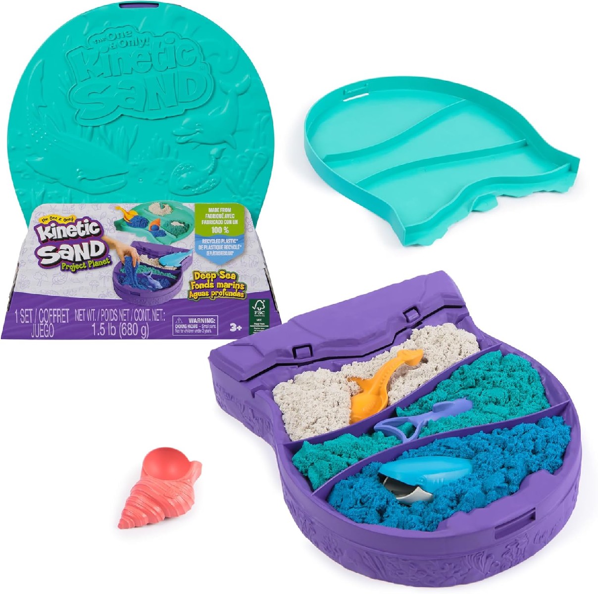 Kinetic Sand Project Planet : Ozean Set (680g)