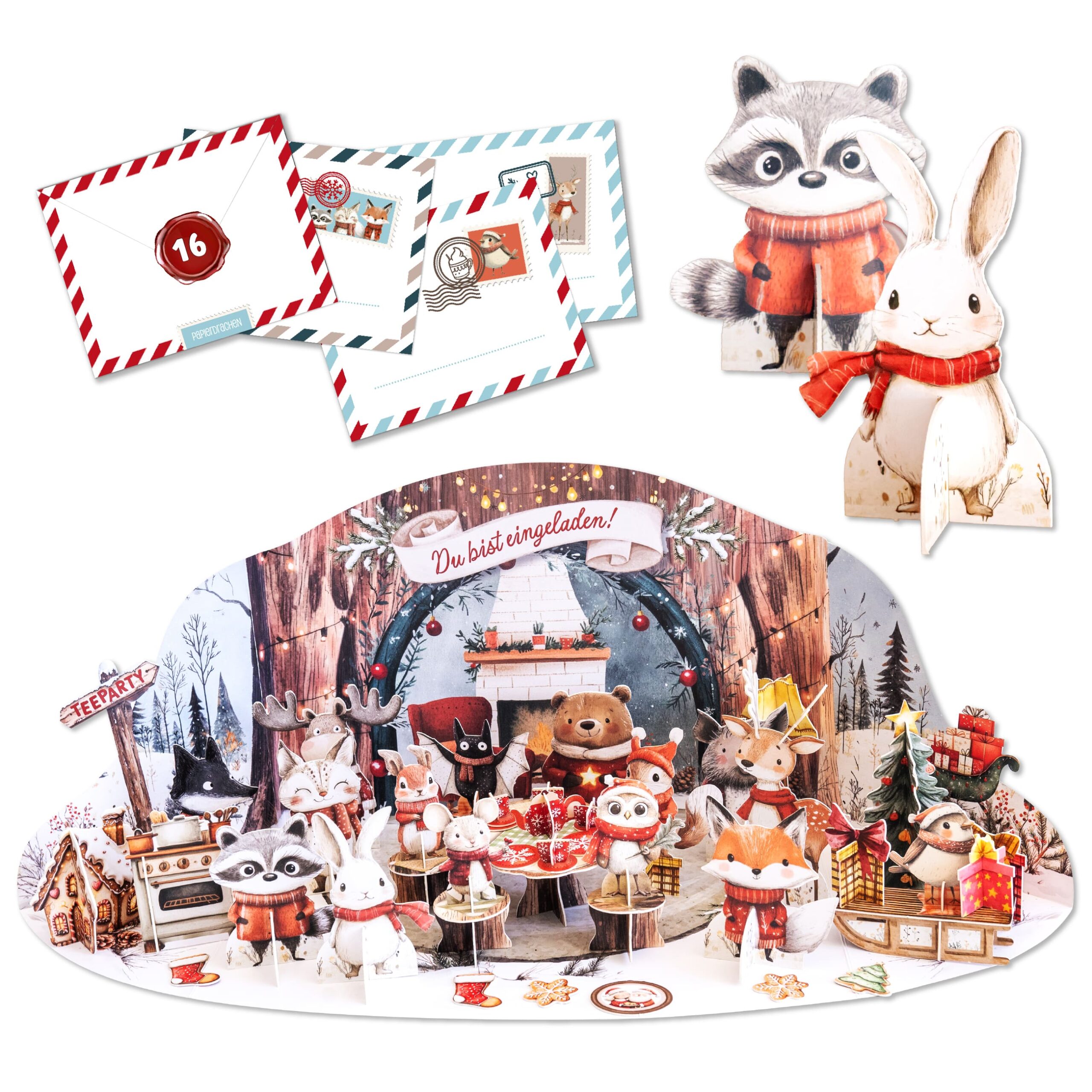 Adventskalender - Teeparty Waldtiere