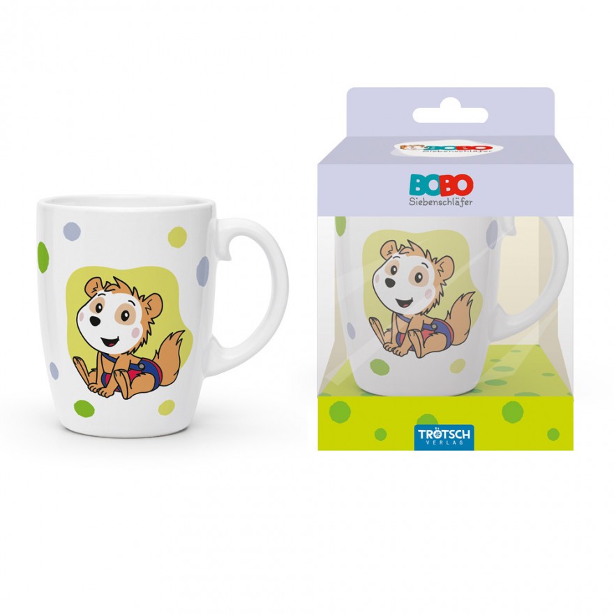 Bobo Siebenschläfer - Kindertasse Punkte grün (6er-VE)