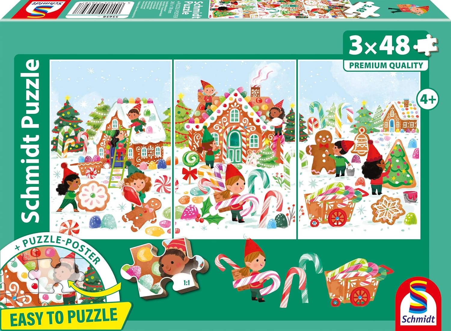 Puzzle - Endlich Weihnachten! (3x48 Teile)